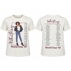 Whitney Houston The Moment of Truth World Tour 1987 Graphic Tee Shirt Small